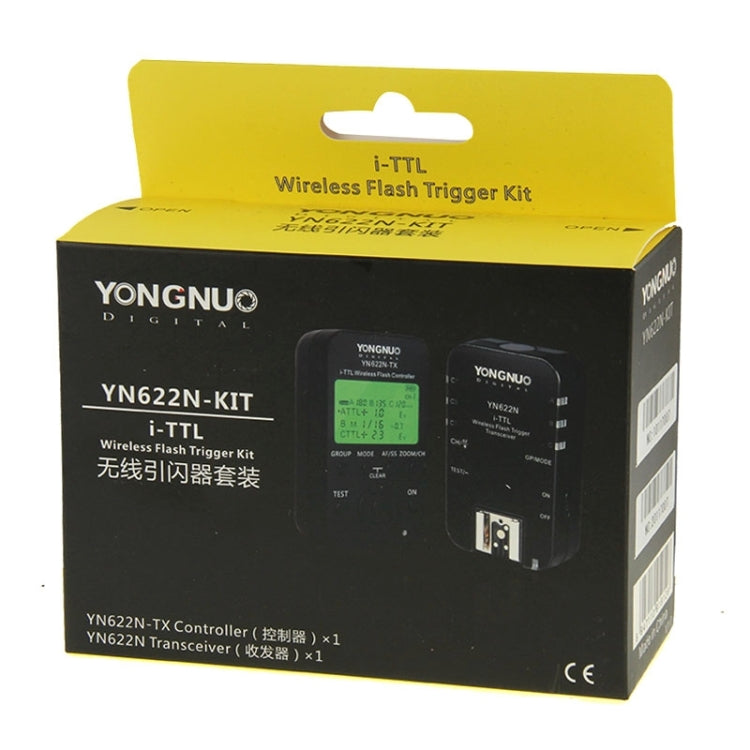 YONGNUO YN622N-KIT i-TTL Wireless Flash Trigger Controller + Transceiver Kit for Nikon Camera - free shipping - PMC TechLife - Order now!
