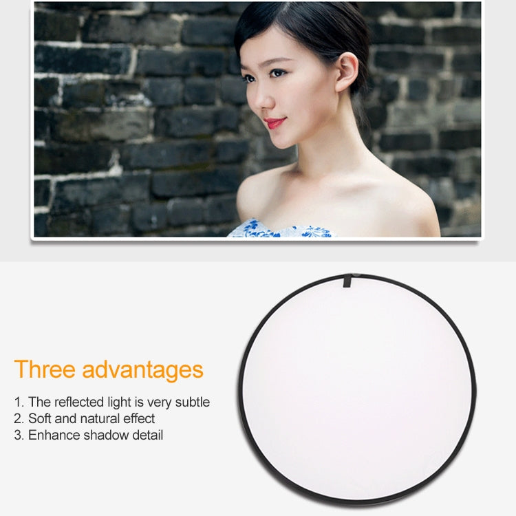 5 in 1 (Silver / Translucent / Gold / White / Black) Folding Reflector Board (80cm) - free shipping - PMC TechLife - Order now!