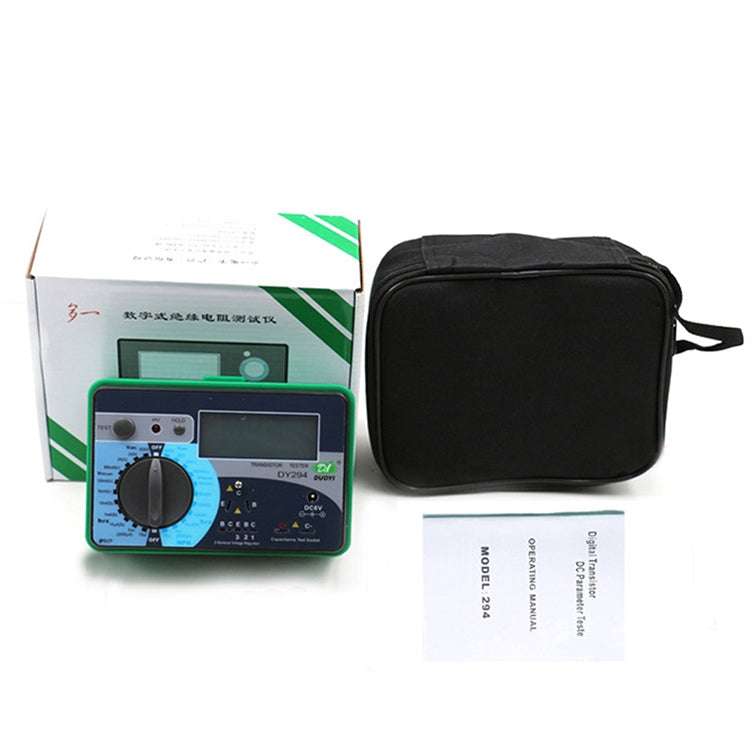 DY294 Professional 2.7 inch LCD Digital Transistor Parameter Tester Meter (4*AA) - Battery & Resistance Tester by PMC TechLife | Online Shopping South Africa | PMC TechLife | Buy Now Pay Later Mobicred