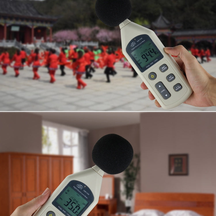 Digital Sound Level Meter with USB Port(Range: 30dB~130dB)(Beige) - Light & Sound Meter by PMC TechLife | Online Shopping South Africa | PMC TechLife | Buy Now Pay Later Mobicred