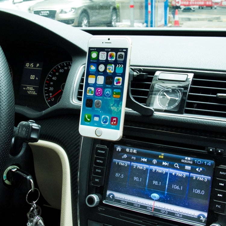 Rotatable Universal Car Air Vent Magnetic Phone Holder Stand Mount, For iPhone, Galaxy, Huawei, Xiaomi, Lenovo, Sony, LG, HTC and Other Smartphones(Silver) - Universal Car Holders by Young Player | Online Shopping South Africa | PMC TechLife | Buy Now Pay Later Mobicred