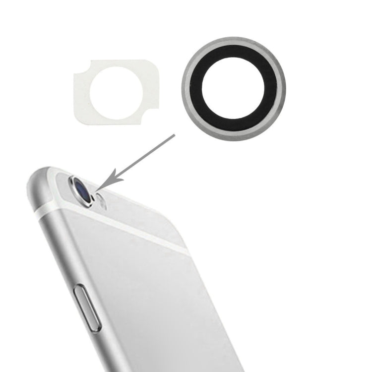 10 Pairs / Set Rear Camera Lens Ring + Flashlight Bracker for iPhone 6 Plus & 6s Plus(Silver) - iPhone 6/6 Plus Parts by PMc TechLife | Online Shopping South Africa | PMc TechLife | Buy Now Pay Later Mobicred