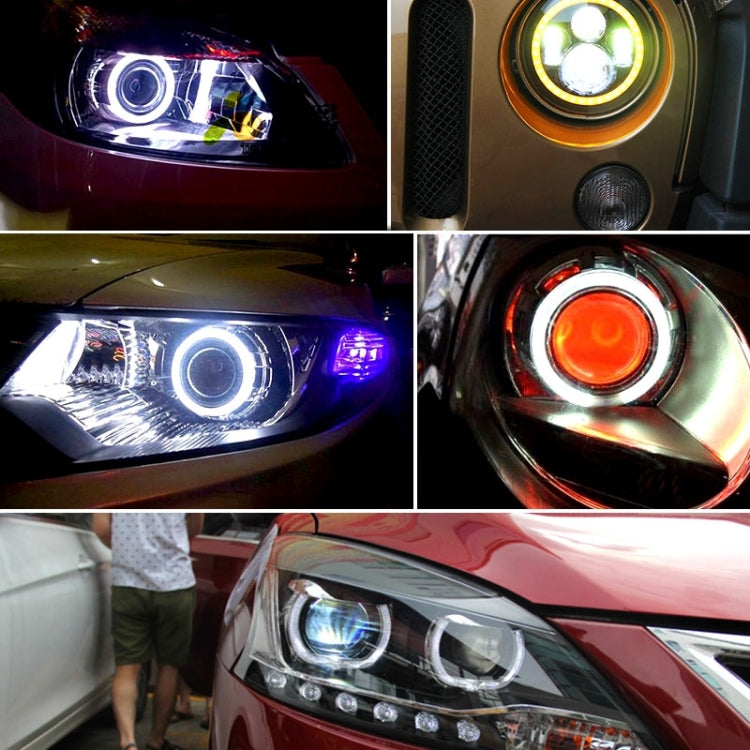 80mm 5W 180LM Angel Eyes Circles Car Headlight Blue Light COB LED Lights for Vehicles, DC 12-24V - Eagle Eye Lamps by PMC TechLife | Online Shopping South Africa | PMC TechLife | Buy Now Pay Later Mobicred