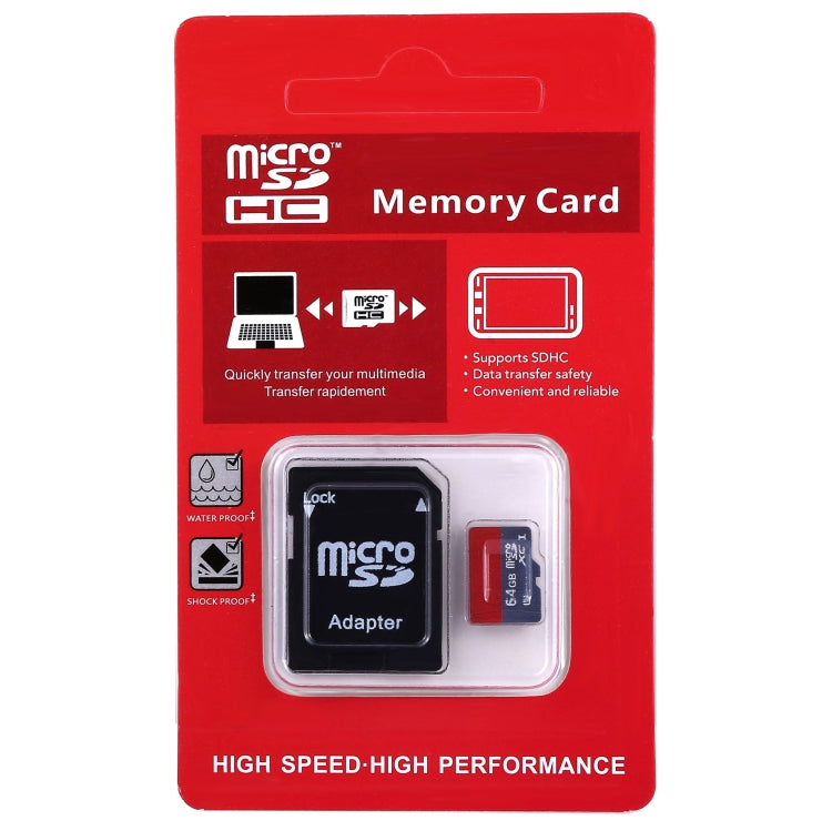 64GB High Speed Class 10 TF/Micro SDHC UHS-1(U1) Memory Card, Write: 15mb/s, Read: 30mb/s (100% Real Capacity)(Black) - Micro SD Card by PMC TechLife | Online Shopping South Africa | PMC TechLife | Buy Now Pay Later Mobicred