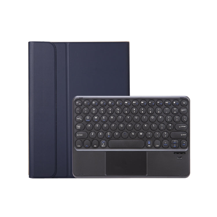 For iPad 11 2025 / 10th Gen 10.9 2022 YA10B-A Lambskin Texture Bluetooth Touch Keyboard Leather Tablet Case with Pen Slot(Dark Blue) - Universal by PMC TechLife | Online Shopping South Africa | PMC TechLife | Buy Now Pay Later Mobicred