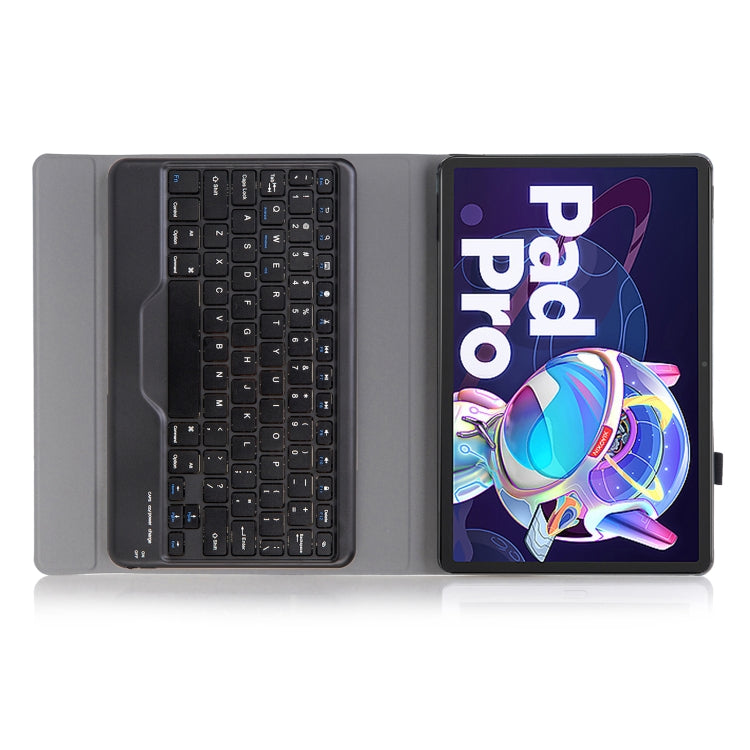 AM20-B Lambskin Texture Ultra-thin Bluetooth Keyboard Leather Tablet Case For Lenovo Xiaoxin Pad 2022 10.6 inch/Tab M10 Plus 10.6 3rd Gen 2022(Pink) - Lenovo Keyboard by PMC TechLife | Online Shopping South Africa | PMC TechLife | Buy Now Pay Later Mobicred