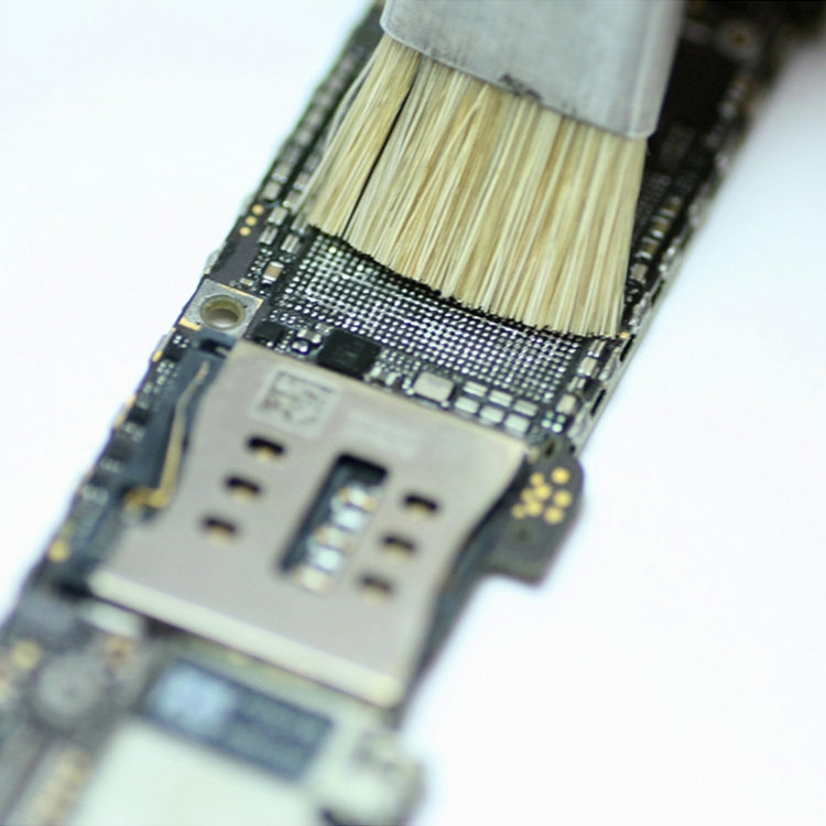 Kaisi BGA Repairing Hard Brush Double-head Brush Anti-static Pig Hair Brush(Yellow) - Others by Kaisi | Online Shopping South Africa | PMC TechLife | Buy Now Pay Later Mobicred