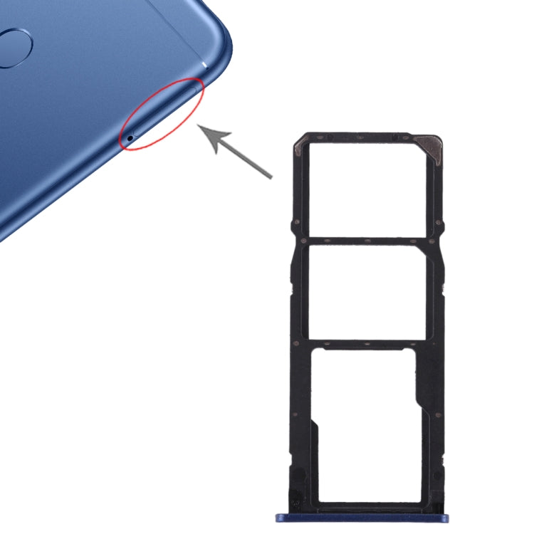 2 SIM Card Tray + Micro SD Card Tray for Huawei Honor Play 7C(Blue) - free shipping - PMc TechLife - Order now!