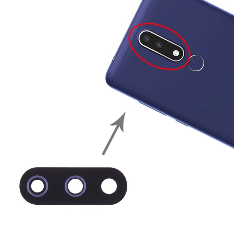 10 PCS Back Camera Lens for Nokia 3.1 Plus / TA-1118 - Camera by PMC TechLife | Online Shopping South Africa | PMC TechLife