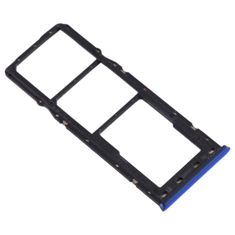 For OPPO Realme 3 SIM Card Tray + SIM Card Tray + Micro SD Card Tray (Blue) - Card Socket by PMc TechLife | Online Shopping South Africa | PMc TechLife | Buy Now Pay Later Mobicred