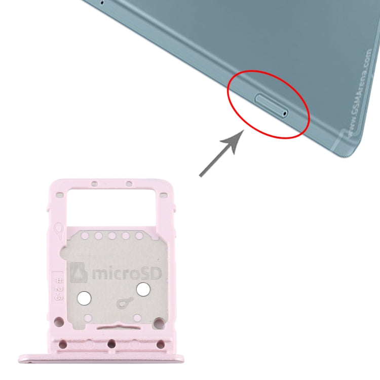For Samsung Galaxy Tab S6 Lite / SM-P615 SIM Card Tray + Micro SD Card Tray (Pink) - free shipping - PMc TechLife - Order now!