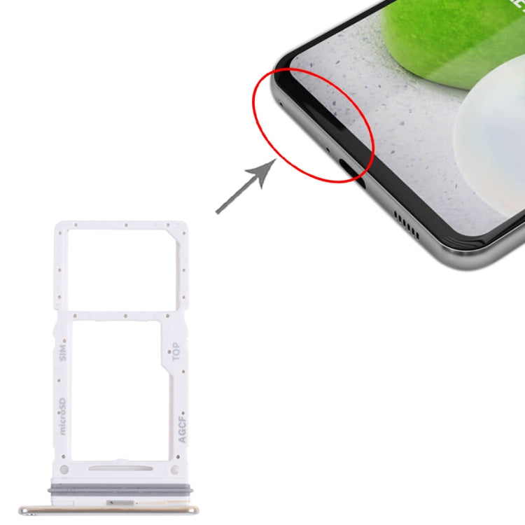 For Samsung Galaxy A73 5G SM-A736B Original SIM Card Tray + SIM Card Tray / Micro SD Card Tray (White) - free shipping - PMc TechLife - Order now!