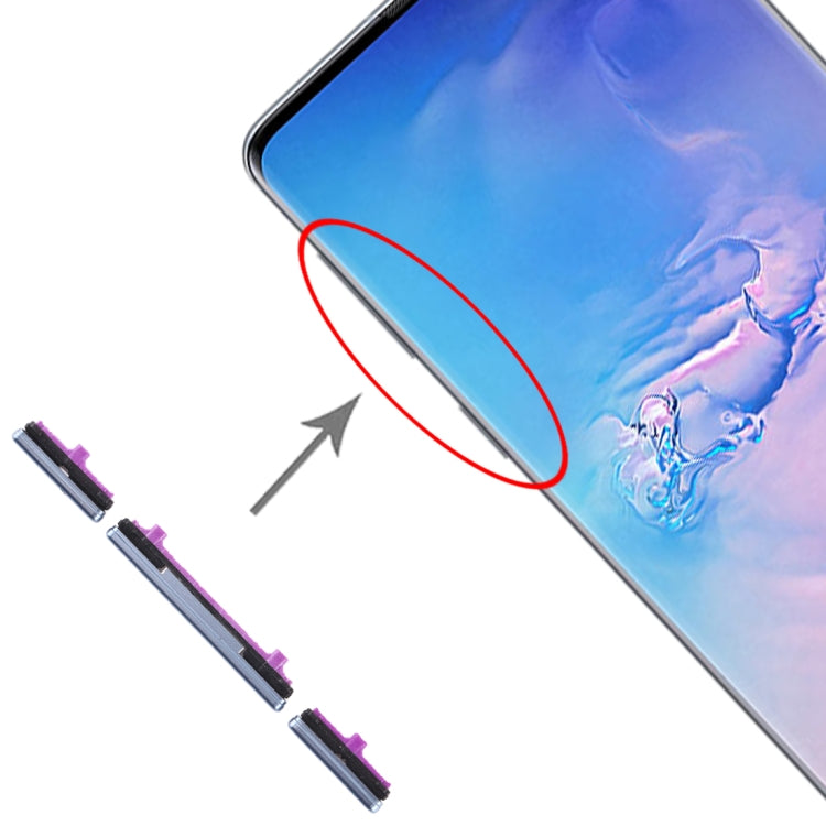 For Galaxy S10 / Galaxy S10+ 10 Set Side Keys(Blue) - free shipping - PMc TechLife - Order now!