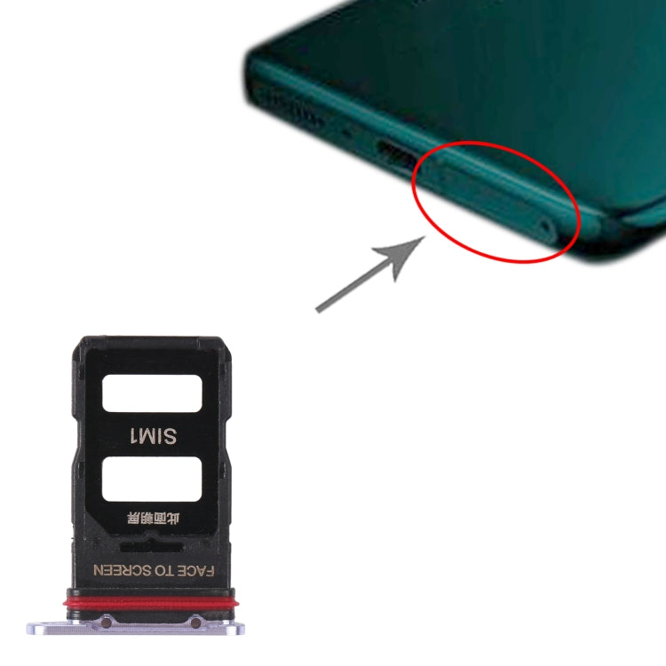 SIM Card Tray + SIM Card Tray for Xiaomi Mi 11 Pro (Purple) - Card Tray by PMc TechLife | Online Shopping South Africa | PMc TechLife | Buy Now Pay Later Mobicred