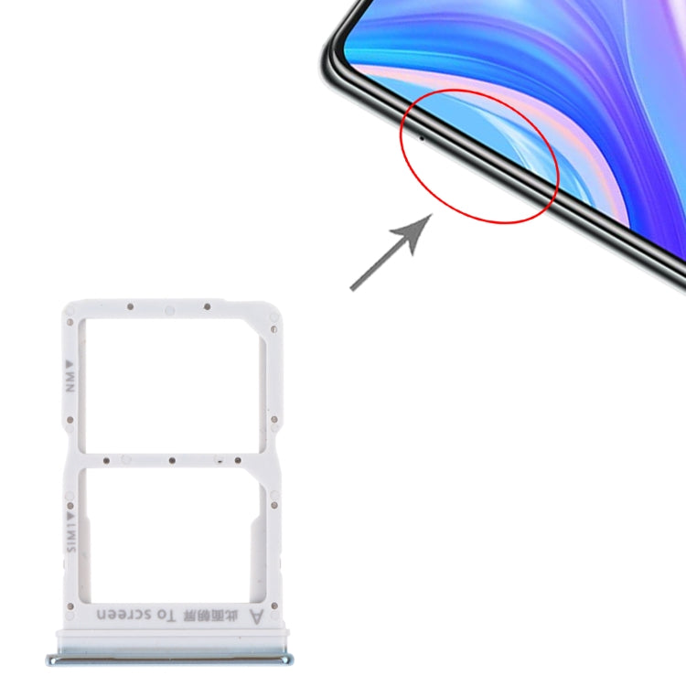 SIM Card Tray + NM Card Tray for Huawei P Smart S (Silver) - Card Socket by PMc TechLife | Online Shopping South Africa | PMc TechLife | Buy Now Pay Later Mobicred