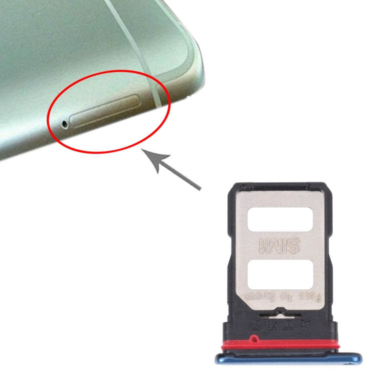 SIM Card Tray + SIM Card Tray for Xiaomi Redmi K40 Pro / Redmi K40 / Redmi K40 Pro+ / Poco F3 / Mi 11i / Mi 11X / Mi 11X Pro(Blue) - Card Tray by PMc TechLife | Online Shopping South Africa | PMc TechLife | Buy Now Pay Later Mobicred