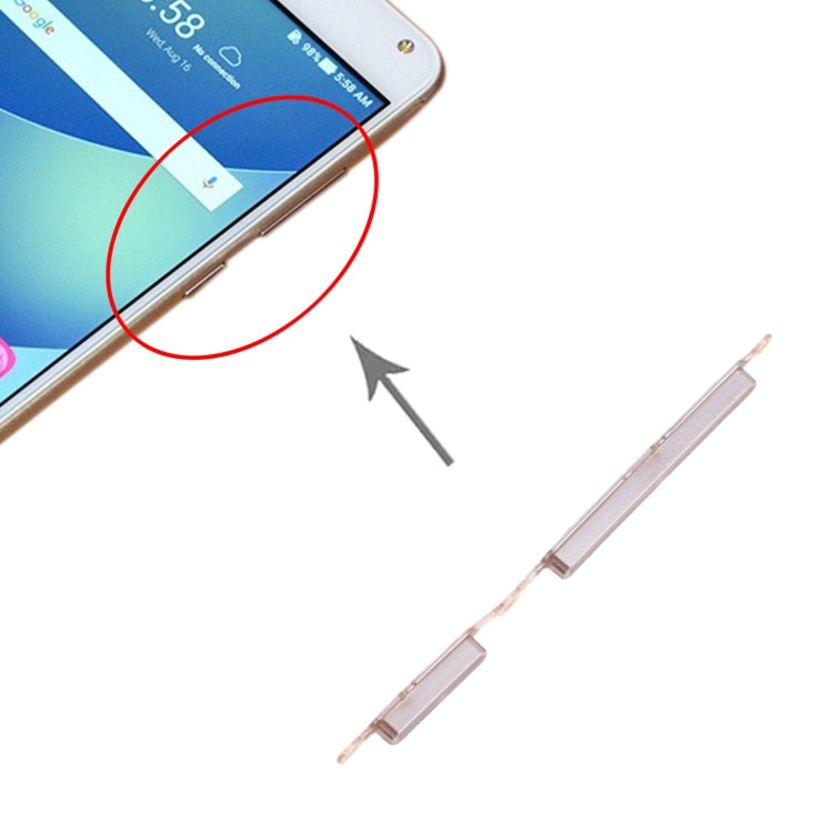 Power Button and Volume Control Button for Asus ZenFone 4 Max ZC520KL (Silver) - Others by PMc TechLife | Online Shopping South Africa | PMc TechLife | Buy Now Pay Later Mobicred