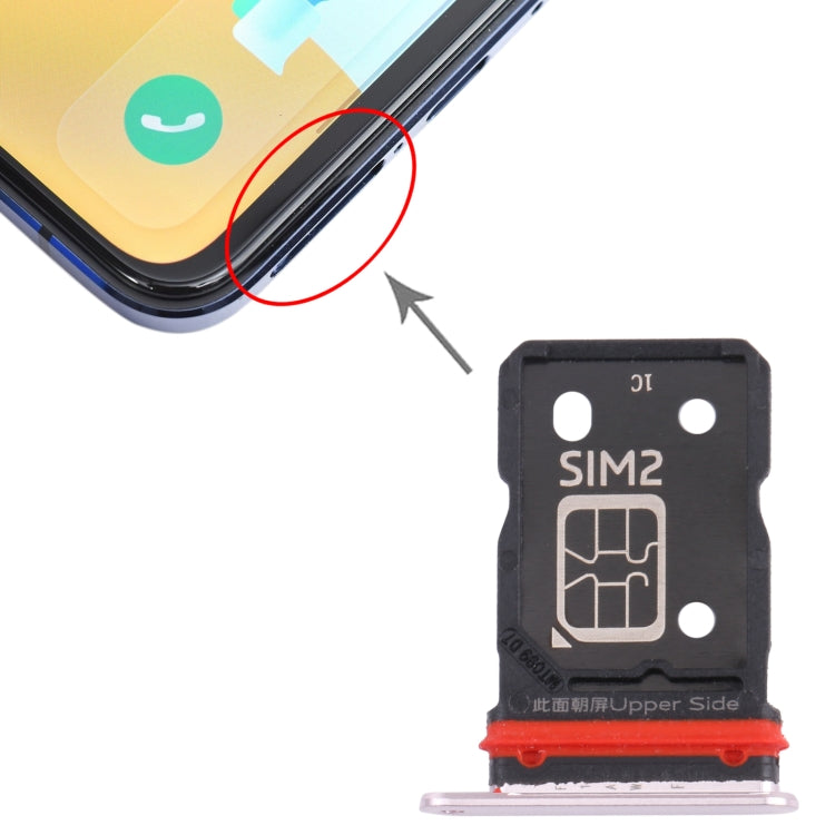For Vivo S9 V2072A SIM Card Tray + SIM Card Tray (Gold) - Card Socket by PMc TechLife | Online Shopping South Africa | PMc TechLife | Buy Now Pay Later Mobicred