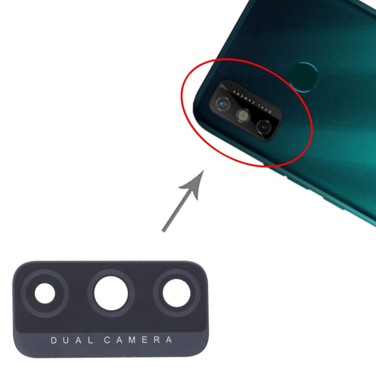 For Tecno Spark 6 Go KE5j, KE5k 10pcs Back Camera Lens - Camera Parts by PMC TechLife | Online Shopping South Africa | PMC TechLife