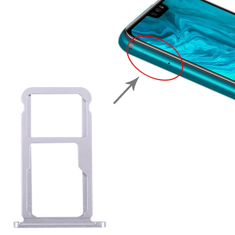 SIM Card Tray + SIM Card Tray / Micro SD Card Tray for Honor 9X Lite (Grey) - Card Socket by PMc TechLife | Online Shopping South Africa | PMc TechLife | Buy Now Pay Later Mobicred