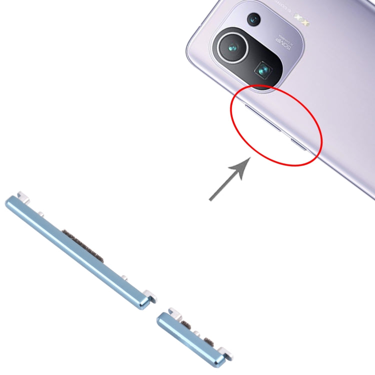 Power Button and Volume Control Button for Xiaomi Mi 11 Pro M2102k1AC (Green) - Home key & Side Key by PMc TechLife | Online Shopping South Africa | PMc TechLife | Buy Now Pay Later Mobicred