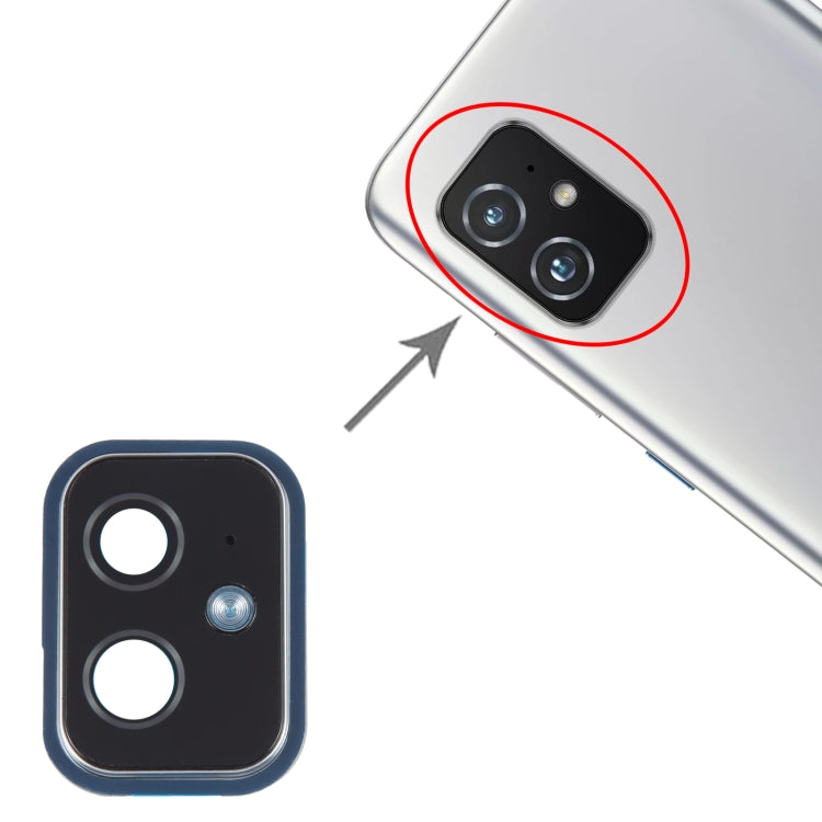 For Asus Zenfone 8 ZS 590KS-2A007EU I006D Camera Lens Cover (Silver) - Camera by PMC TechLife | Online Shopping South Africa | PMC TechLife