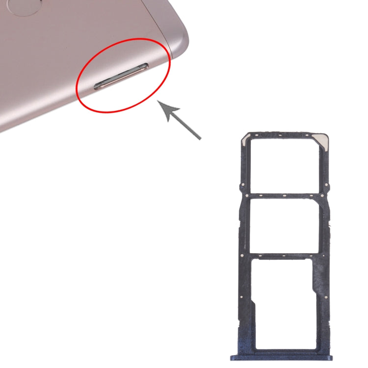 SIM Card Tray + SIM Card Tray + Micro SD Card Tray for Honor 7C(Blue) - free shipping - PMc TechLife - Order now!