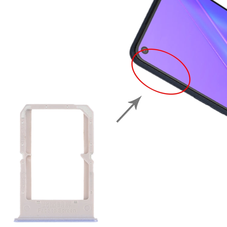 For OPPO A72 4G / A92 4G SIM Card Tray + SIM Card Tray (Purple) - Card Socket by PMc TechLife | Online Shopping South Africa | PMc TechLife | Buy Now Pay Later Mobicred