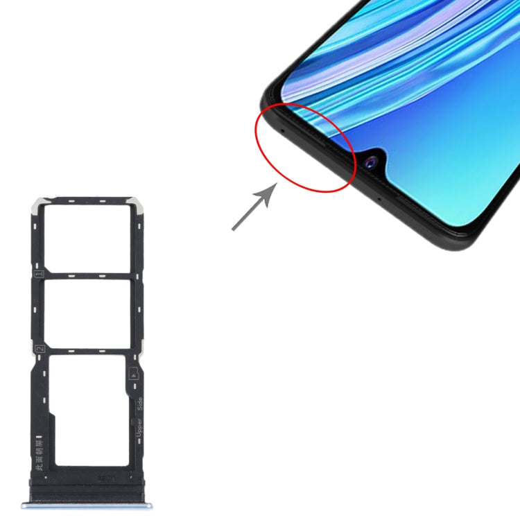For vivo Y21 2021 / Y21S / Y21T / Y21T India SIM Card Tray + SIM Card Tray + Micro SD Card Tray (Light Purple) - Card Socket by PMc TechLife | Online Shopping South Africa | PMc TechLife | Buy Now Pay Later Mobicred