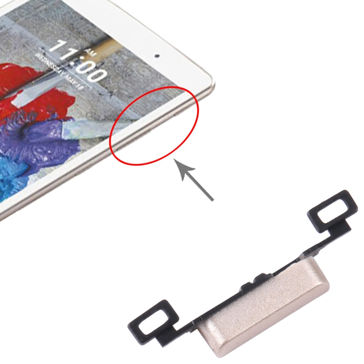 For LG G Pad X 8.0 V520 Original Power Button Control Button(Gold) - For LG by PMC TechLife | Online Shopping South Africa | PMC TechLife