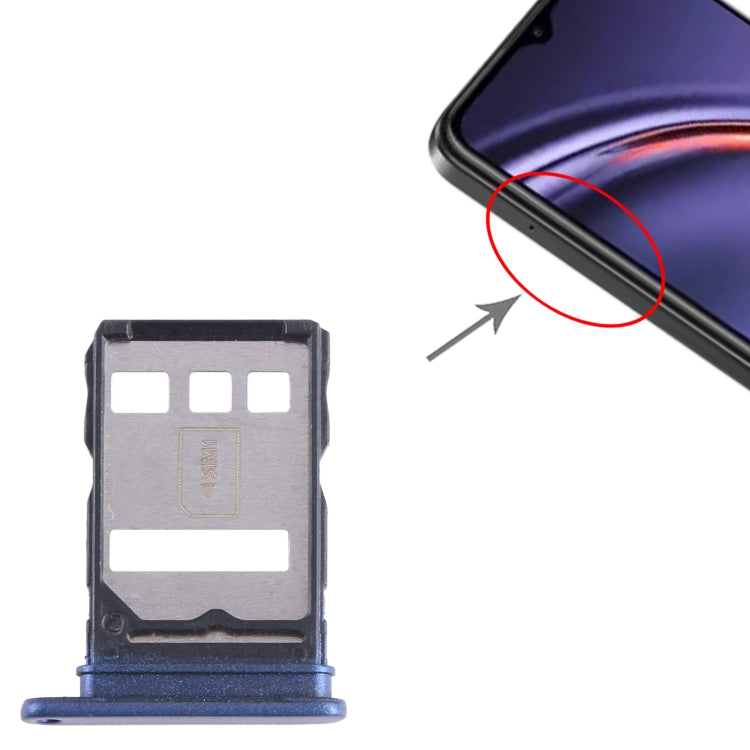 For Huawei Maimang 10 SIM Card Tray (Blue) - Card Socket by PMc TechLife | Online Shopping South Africa | PMc TechLife | Buy Now Pay Later Mobicred