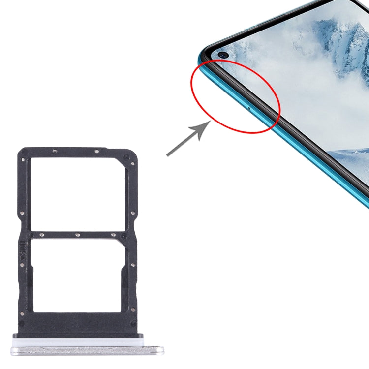 For Huawei Maimang 20 SIM + SIM Card Tray (Silver) - Card Socket by PMc TechLife | Online Shopping South Africa | PMc TechLife | Buy Now Pay Later Mobicred