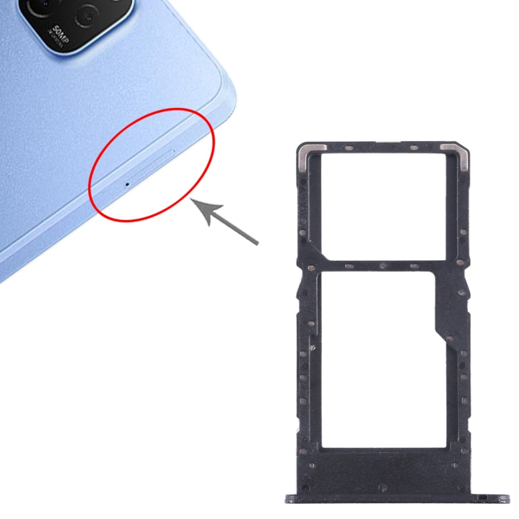 For Huawei nova Y61 SIM + SIM / Micro SD Card Tray (Black) - Card Socket by PMc TechLife | Online Shopping South Africa | PMc TechLife | Buy Now Pay Later Mobicred