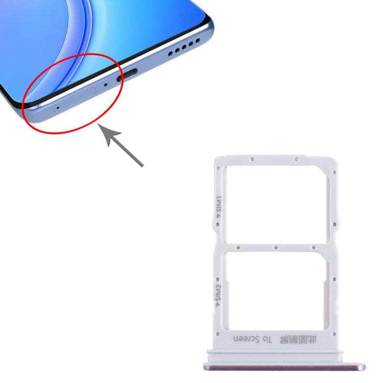 For Honor V40 Lite SIM + SIM Card Tray (Purple) - Card Socket by PMc TechLife | Online Shopping South Africa | PMc TechLife | Buy Now Pay Later Mobicred