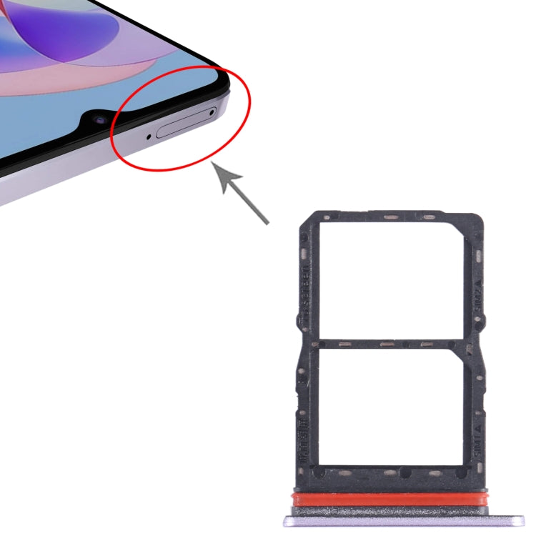 For Honor Play 40S SIM + SIM Card Tray (Purple) - Card Socket by PMc TechLife | Online Shopping South Africa | PMc TechLife | Buy Now Pay Later Mobicred