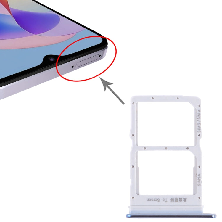 For Honor X10 Pro SIM + SIM / NM Card Tray (Silver) - Card Socket by PMc TechLife | Online Shopping South Africa | PMc TechLife | Buy Now Pay Later Mobicred