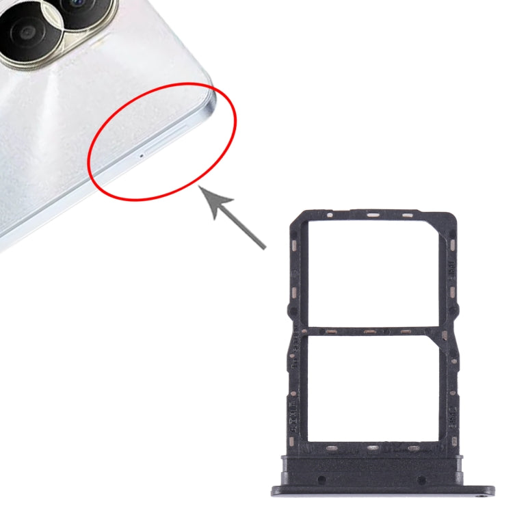 For Honor Play7T SIM + SIM Card Tray (Black) - Card Socket by PMc TechLife | Online Shopping South Africa | PMc TechLife | Buy Now Pay Later Mobicred