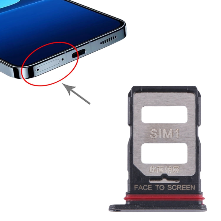 For Xiaomi 13T SIM Card Tray + SIM Card Tray (Black) - Card Tray by PMC TechLife | Online Shopping South Africa | PMC TechLife | Buy Now Pay Later Mobicred