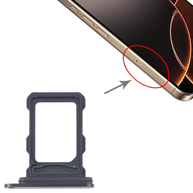For iPhone 16 Pro SIM + SIM Card Tray (Black) - by PMC Jewellery | Online Shopping South Africa | PMC Jewellery | Buy Now Pay Later Mobicred