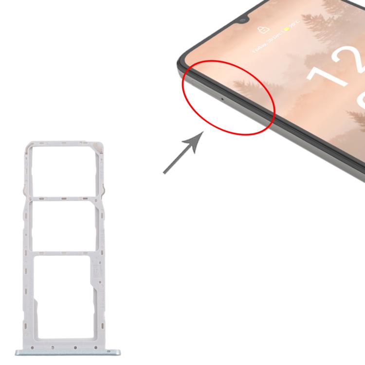 For Nokia C31 Original SIM Card Tray + SIM Card Tray + Micro SD Card Tray (Blue) - Card Tray by PMc TechLife | Online Shopping South Africa | PMc TechLife | Buy Now Pay Later Mobicred