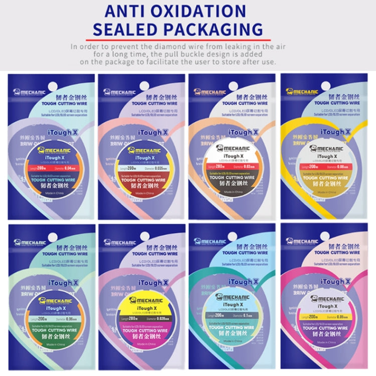 MECHANIC iTough X 200M 0.06MM LCD OLED Screen Cutting Wire - Welding Wire by MECHANIC | Online Shopping South Africa | PMC TechLife | Buy Now Pay Later Mobicred