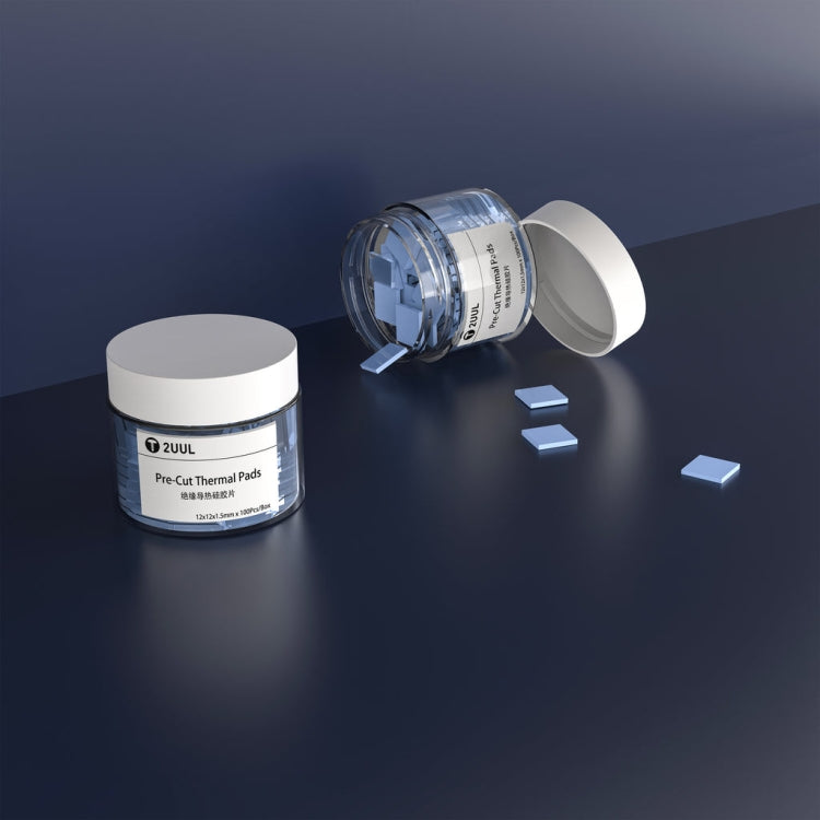 100 PCS/Box 2UUL SC02 Pre-Cut Thermal Silicone Pads 12x12x1.5mm - free shipping - PMC TechLife - Order now!