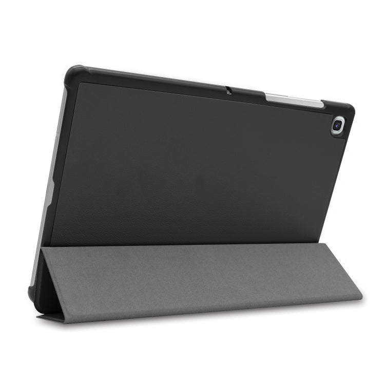 ENKAY High Quality PU Leather + Plastic Bottom Smart Case with Three-folding Holder for Samsung Galaxy Tab S5e 10.5 T720 / T725(Black) - free shipping - PMc TechLife - Order now!