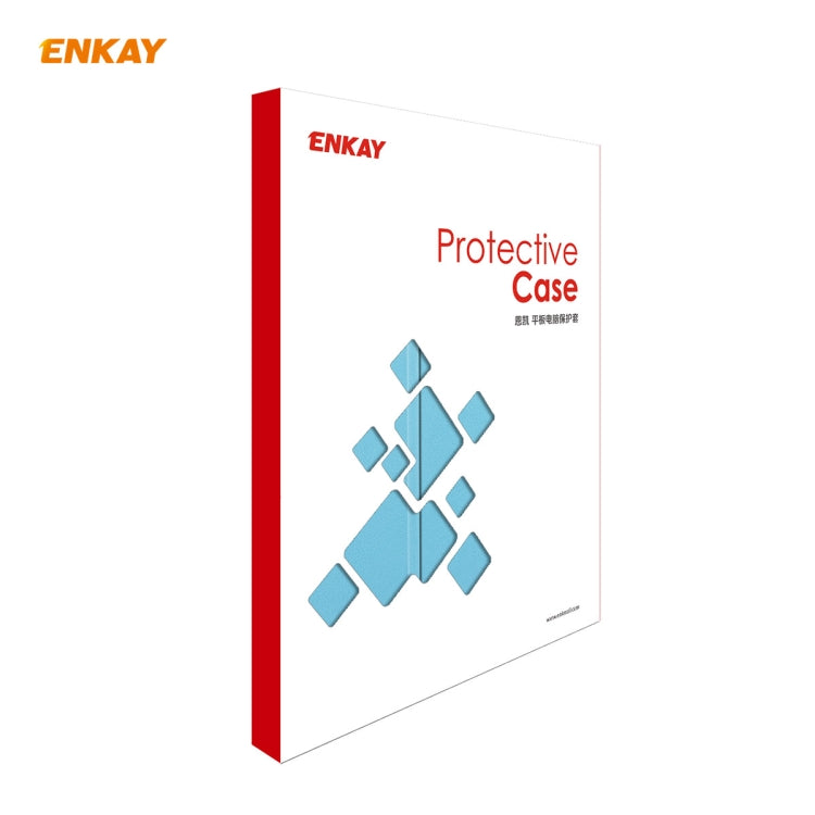 ENKAY ENK-8009 For Samsung Galaxy Tab A7 10.4 T500 / T505 2020 / 2022 PU Leather + Plastic Smart Case with Three-folding Holder(Light Blue) - free shipping - PMc TechLife - Order now!