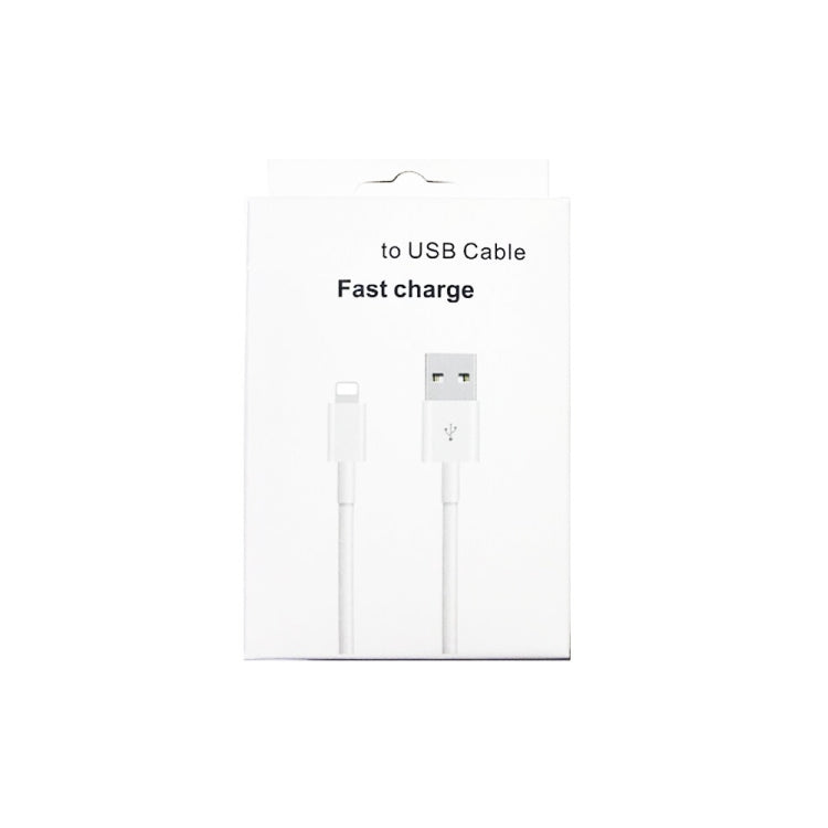 XJ-51 3A USB to 8 Pin Fast Charging Cable for iPhone 12 Series, Length: 2m - Normal Style Cable by PMC Jewellery | Online Shopping South Africa | PMC Jewellery | Buy Now Pay Later Mobicred