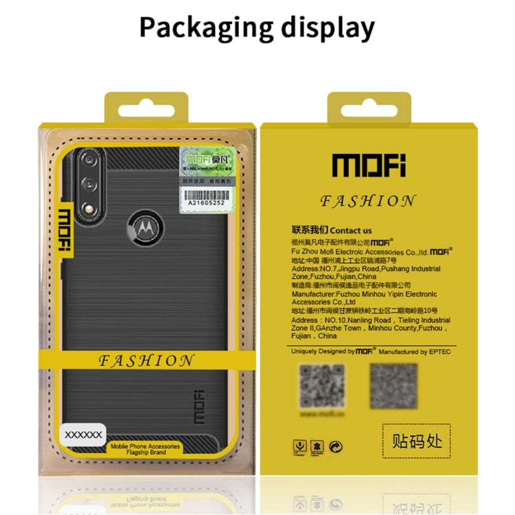 For Motorola Moto G Power 2021 MOFI Gentleness Series Brushed Texture Carbon Fiber Soft TPU Case(Black) - Motorola Cases by MOFI | Online Shopping South Africa | PMC TechLife | Buy Now Pay Later Mobicred