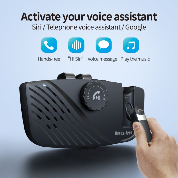 SP16 Car Speaker Bluetooth Headset Kit Privacy Call Visor Handsfree Phone Headset Wireless Car Audio - free shipping - PMC TechLife - Order now!