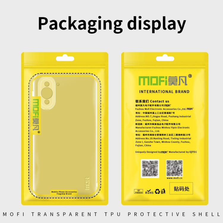 For Huawei Nova 10 Pro MOFI Ming Series Ultra-thin TPU Phone Case(Transparent) - Huawei Cases by MOFI | Online Shopping South Africa | PMC TechLife | Buy Now Pay Later Mobicred