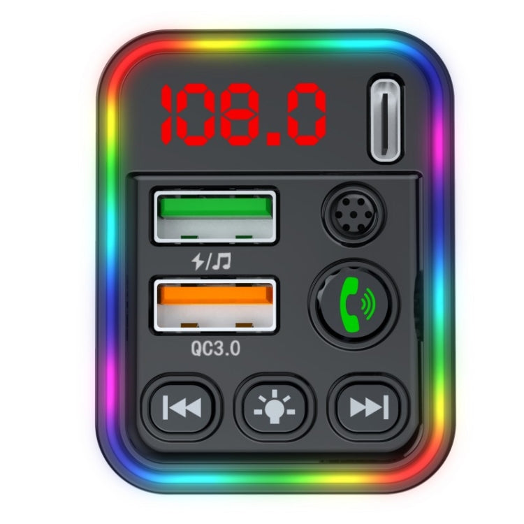 PDF19 PD25W QC3.0 Mobile Phone Fast Charger Adapter USB+Type-C Car Bluetooth Adapter - Bluetooth Car Kits by PMC TechLife | Online Shopping South Africa | PMC TechLife | Buy Now Pay Later Mobicred