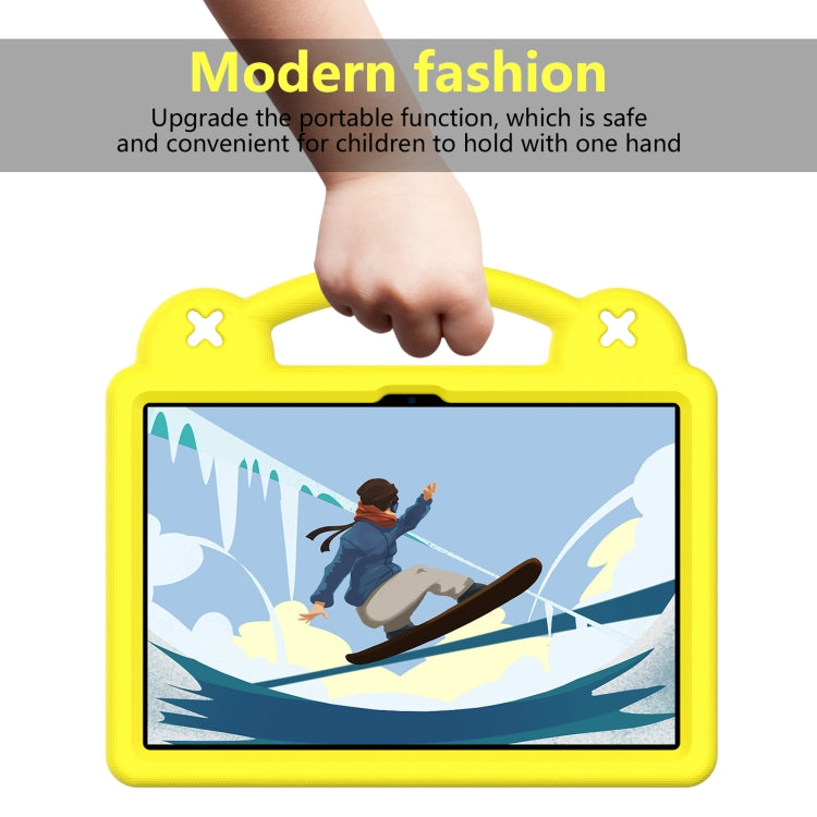 For Lenovo Tab M10 3rd Gen TB328FU / TB328XU 2022 10.1 Handle Kickstand Children EVA Shockproof Tablet Case(Yellow) - Lenovo by PMC TechLife | Online Shopping South Africa | PMC TechLife | Buy Now Pay Later Mobicred